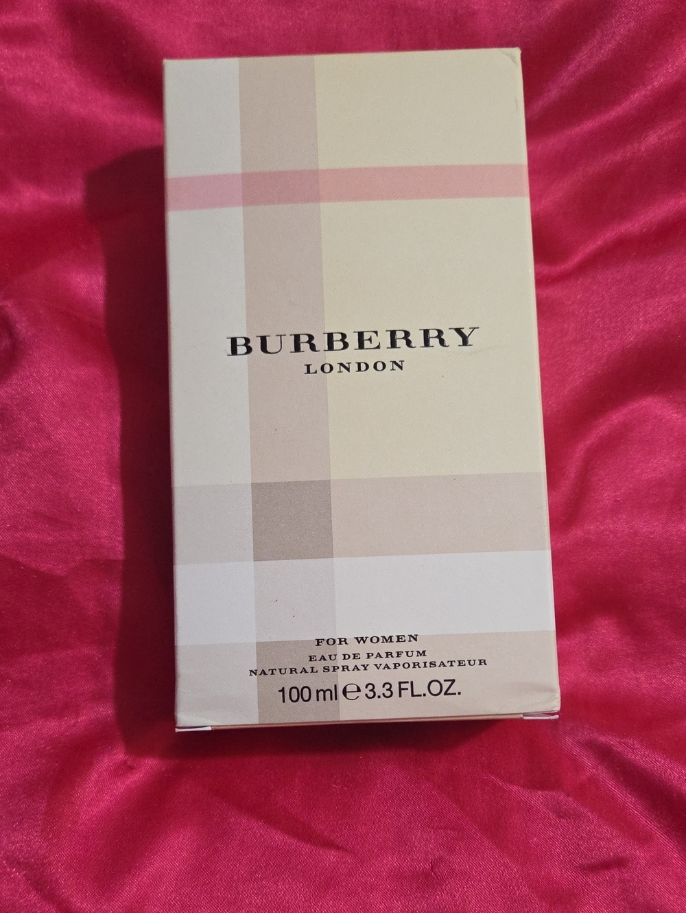 Burberry London Women's Box - Cream & Pink Plaid